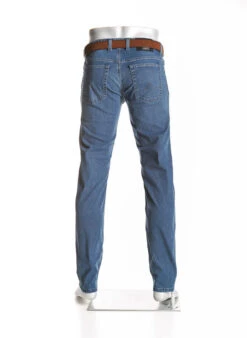 Alberto Jeans Pipe, Regular Fit, Baumwoll-Stretch 9oz, Dunkelblau -Maenner Mode Haus  390969 norm3