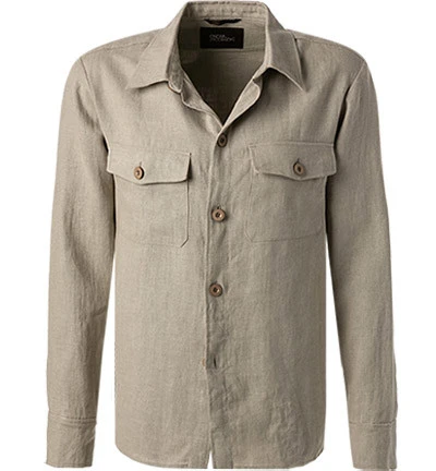 Oscar Jacobson Overshirt, Reines Leinen, Beige 3 Oscar Jacobson Overshirt, Reines Leinen, Beige