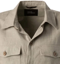 Oscar Jacobson Overshirt, Reines Leinen, Beige 10 Oscar Jacobson Overshirt, Reines Leinen, Beige -Maenner Mode Haus 391081 norm2