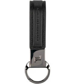 Porsche Design Schlüsselanhänger, Leder, Schwarz
