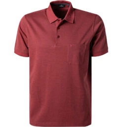 RAGMAN Polo-Shirt, Baumwoll-Jersey, Koralle Meliert
