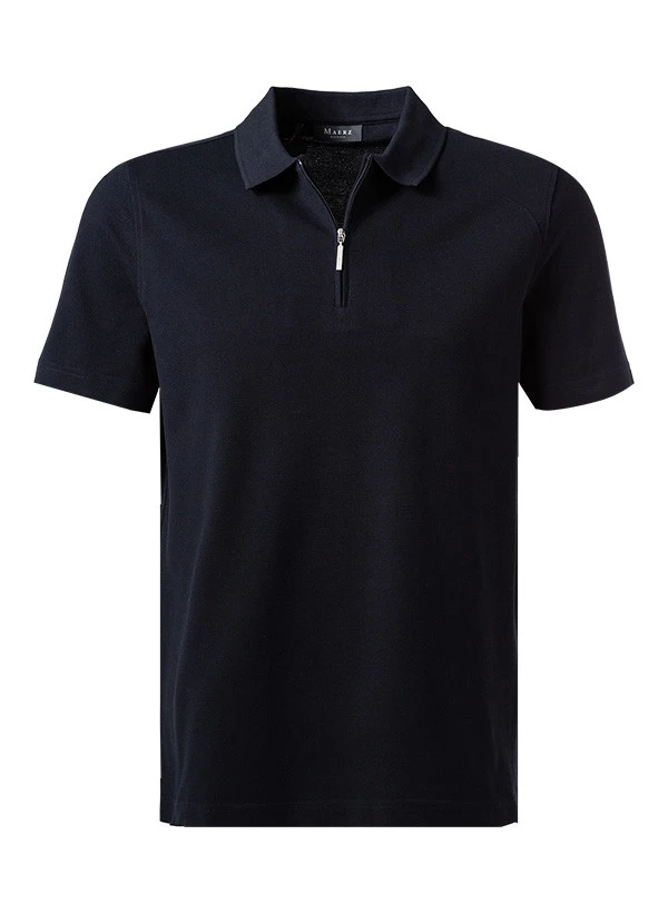 Zip-Polo, Pima Baumwoll-Piqué, Navy 3 Zip-Polo, Pima Baumwoll-Piqué, Navy