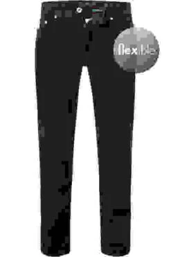 Pierre Cardin Jeans Lyon, Tapered Fit, Bio Baumwolle T400® Futureflex 9,4oz, Blau-schwarz -Maenner Mode Haus  392072 norm 1