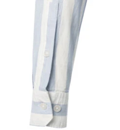 Strellson Hemd, Baumwoll-Leinen, Hellblau-weiß Gestreift -Maenner Mode Haus  392583 norm3