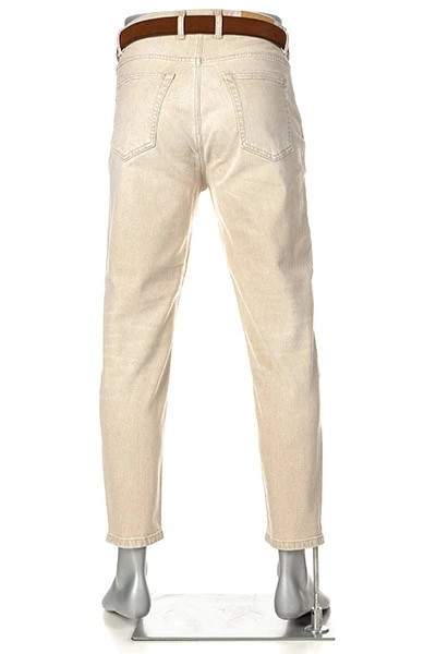 Alberto Jeans, Comfort Fit, Bio Baumwoll-Stretch Cropped, Beige 6 Alberto Jeans, Comfort Fit, Bio Baumwoll-Stretch Cropped, Beige – Bild 4