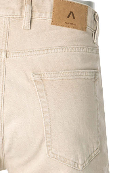Alberto Jeans, Comfort Fit, Bio Baumwoll-Stretch Cropped, Beige 4 Alberto Jeans, Comfort Fit, Bio Baumwoll-Stretch Cropped, Beige – Bild 2