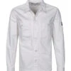Calvin Klein Overshirt, Regular Fit, Baumwolle, Weiß -Maenner Mode Haus  392718 norm