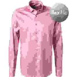 OLYMP Hemd, Body Fit, Mikrofaser-Lyocell Feuchtigkeitsregulierend, Rot -Maenner Mode Haus  393166 norm 1