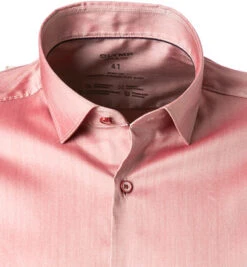 OLYMP Hemd, Body Fit, Mikrofaser-Lyocell Feuchtigkeitsregulierend, Rot -Maenner Mode Haus  393166 norm2