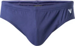 Emporio Armani Badeslip, Mikrofaser, Blau