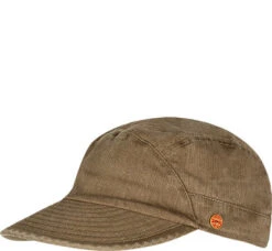 Cap, Baumwolle UV-Schutz, Khaki Meliert