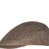 Sportmütze, Leinen, Taupe Meliert
