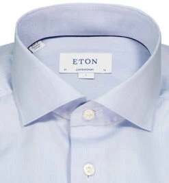 ETON Hemd, Contemporary Fit, Baumwolle, Hellblau 8 ETON Hemd, Contemporary Fit, Baumwolle, Hellblau -Maenner Mode Haus 393804 norm2