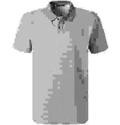 Polo-Shirt, Pima Baumwoll-Piqué, Eukalyptus-weiß Gemustert -Maenner Mode Haus  393895 norm 1