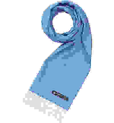 Schal, Reines Kaschmir, Blau 5 Schal, Reines Kaschmir, Blau – Bild 3