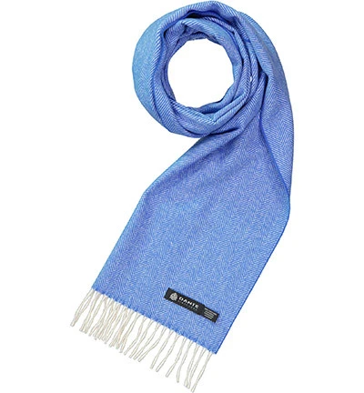 Schal, Reines Kaschmir, Blau 3 Schal, Reines Kaschmir, Blau