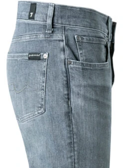 7 For All Mankind Jeans Slimmy, Tapered Fit, Baumwoll-Stretch 10oz, Blaugrau -Maenner Mode Haus  394360 norm3