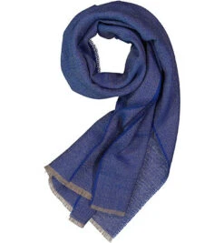 Eagle Schal, Lammwolle, Königsblau