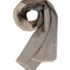 Eagle Schal, Reine Wolle, Hellgrau-braun -Maenner Mode Haus  394574 norm