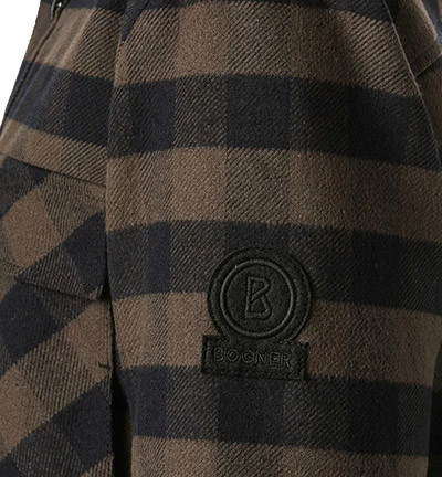 Bogner Overshirt, Baumwolle Gefüttert, Dunkelbraun-schwarz Kariert 8 Bogner Overshirt, Baumwolle Gefüttert, Dunkelbraun-schwarz Kariert – Bild 6