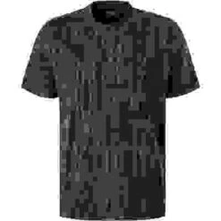 Marc O'Polo T-Shirt, Bio Baumwolle, Dunkelgrün Gemustert -Maenner Mode Haus  394965 norm 1