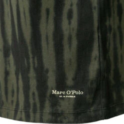 Marc O'Polo T-Shirt, Bio Baumwolle, Dunkelgrün Gemustert -Maenner Mode Haus  394965 norm3