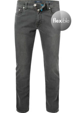Pierre Cardin Jeans, Tapered Fit, Bio Baumwoll-Stretch Futureflex 10oz, Dunkelgrün