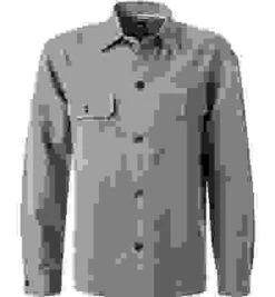 Boss Overshirt, Relaxed Fit, Leinen, Grün -Maenner Mode Haus  396307 norm 1