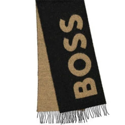 Schal, Wolle, Schwarz Gemustert -Maenner Mode Haus  396352 norm2