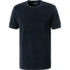 T-Shirt, Frottee, Nachtblau -Maenner Mode Haus  396430 norm
