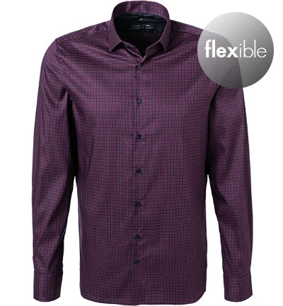 OLYMP Hemd, Body Fit, Mikrofaser Atmungsaktiv, Granat Kariert 3 OLYMP Hemd, Body Fit, Mikrofaser Atmungsaktiv, Granat Kariert