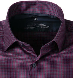 OLYMP Hemd, Body Fit, Mikrofaser Atmungsaktiv, Granat Kariert 10 OLYMP Hemd, Body Fit, Mikrofaser Atmungsaktiv, Granat Kariert -Maenner Mode Haus 396530 norm2