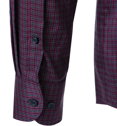 OLYMP Hemd, Body Fit, Mikrofaser Atmungsaktiv, Granat Kariert 5 OLYMP Hemd, Body Fit, Mikrofaser Atmungsaktiv, Granat Kariert – Bild 3