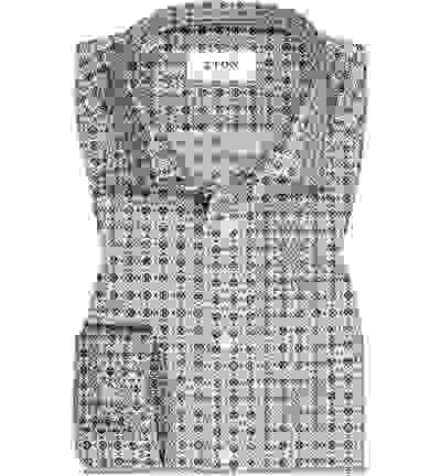 ETON Hemd, Classic Fit, Baumwolle, Braun Gemustert 6 ETON Hemd, Classic Fit, Baumwolle, Braun Gemustert – Bild 4