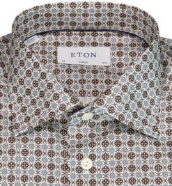 ETON Hemd, Classic Fit, Baumwolle, Braun Gemustert 8 ETON Hemd, Classic Fit, Baumwolle, Braun Gemustert -Maenner Mode Haus 396674 norm2