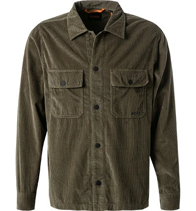 BOSS ORANGE Overshirt, Cord, Olive 3 BOSS ORANGE Overshirt, Cord, Olive