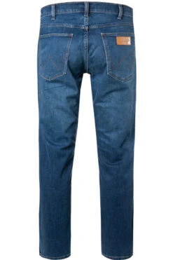 Wrangler Jeans Greensboro, Regular Straight, Baumwoll-Stretch 12,25oz, Indigo -Maenner Mode Haus  397137 norm2