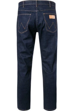Wrangler Jeans Greensboro, Regular Straight, Baumwoll-Stretch, Dunkelblau -Maenner Mode Haus  397138 norm2