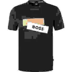 Boss T-Shirt, Slim Fit, Baumwolle, Dunkelblau -Maenner Mode Haus  397223 norm 1