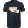 Boss T-Shirt, Slim Fit, Baumwolle, Dunkelblau -Maenner Mode Haus  397223 norm