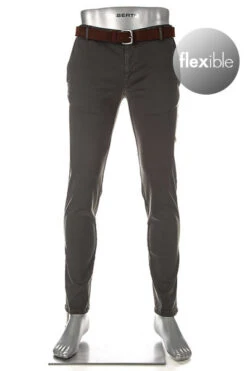 Alberto Hose Rob, Slim Fit, Baumwolle T400® 9,5oz, Militärgrün