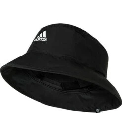 Adidas Golf Bucket Hat, Mikrofaser Wasserabweisend, Schwarz