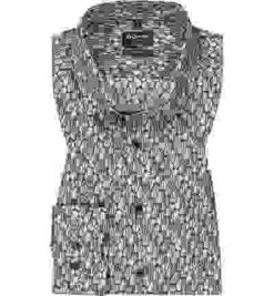 OLYMP Hemd, Modern Fit, Baumwolle, Braun Gemustert -Maenner Mode Haus  397586 norm 1