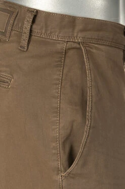 Alberto Hose Rob, Slim Fit, Baumwolle T400® 9,5oz, Hellbraun -Maenner Mode Haus  397939 norm5