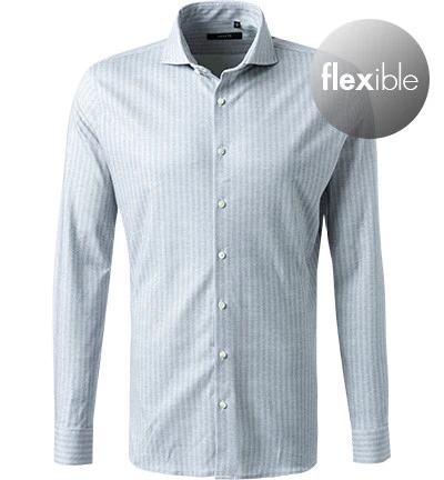 Hemd, Jersey, Hellgrau Gemustert 3 Hemd, Jersey, Hellgrau Gemustert