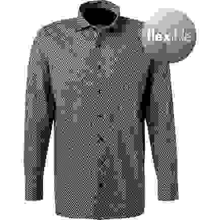 OLYMP Hemd, Modern Fit, Jersey Geruchshemmend, Grün Gemustert 6 OLYMP Hemd, Modern Fit, Jersey Geruchshemmend, Grün Gemustert – Bild 4