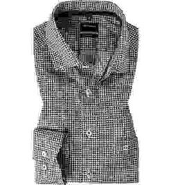 OLYMP Hemd, Modern Fit, Baumwolle, Granat Gemustert -Maenner Mode Haus  398458 norm 1