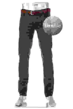 Alberto Jeans Pipe, Regular Fit, Baumwolle T400®, Dunkelgrün -Maenner Mode Haus  398562 norm 1