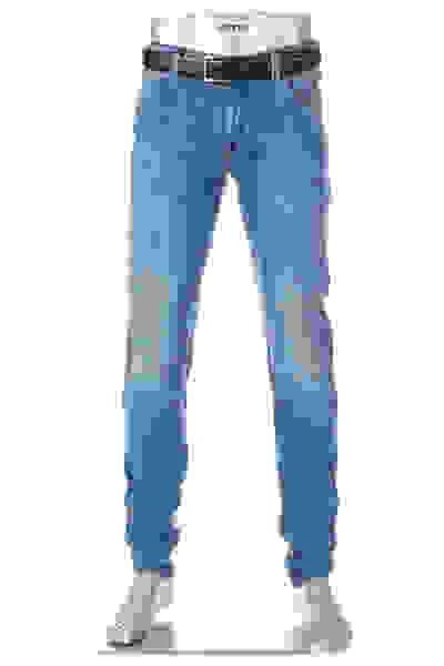 Alberto Jeans Robin, Tapered Fit, Bio Baumwoll-Stretch 10oz, Blau 9 Alberto Jeans Robin, Tapered Fit, Bio Baumwoll-Stretch 10oz, Blau – Bild 7