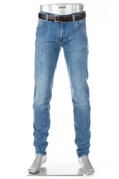 Alberto Jeans Robin, Tapered Fit, Bio Baumwoll-Stretch 10oz, Blau 3 Alberto Jeans Robin, Tapered Fit, Bio Baumwoll-Stretch 10oz, Blau